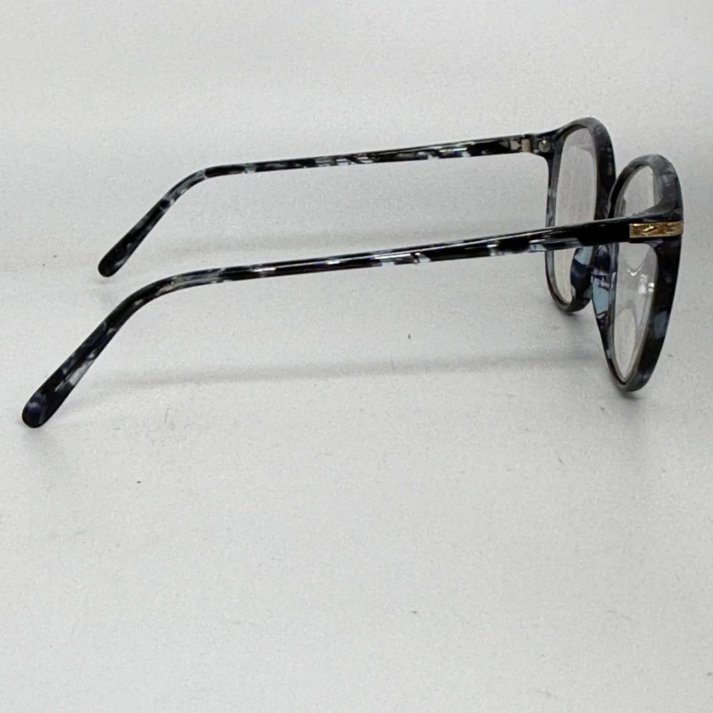 TURA MOD 302 Frame Japan 135 Optical Eyeglasses‎ Blue Marble Pattern 21047